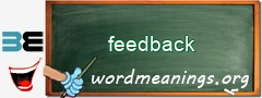 WordMeaning blackboard for feedback